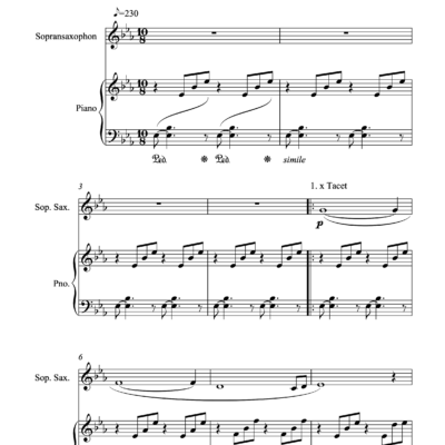 Ein stiller Dialog inspiriert von Bach und Gounod - Abschied Farewell für Saxophon und Piano – Bild 2