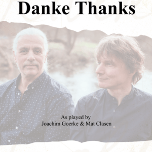 Danke Thanks von Joachim Goerke Partitur und Einzelstimmen Cover