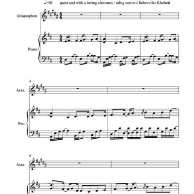 Danke Thanks von Joachim Goerke Partitur und Einzelstimmen Galeriebild 1