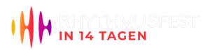 Rhythmusfest in 14 Tagen Logo weiße Schrift