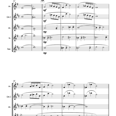 Elegisch und klar – Starship Serenade für Saxophonquartett (PDF-Download) – Bild 3